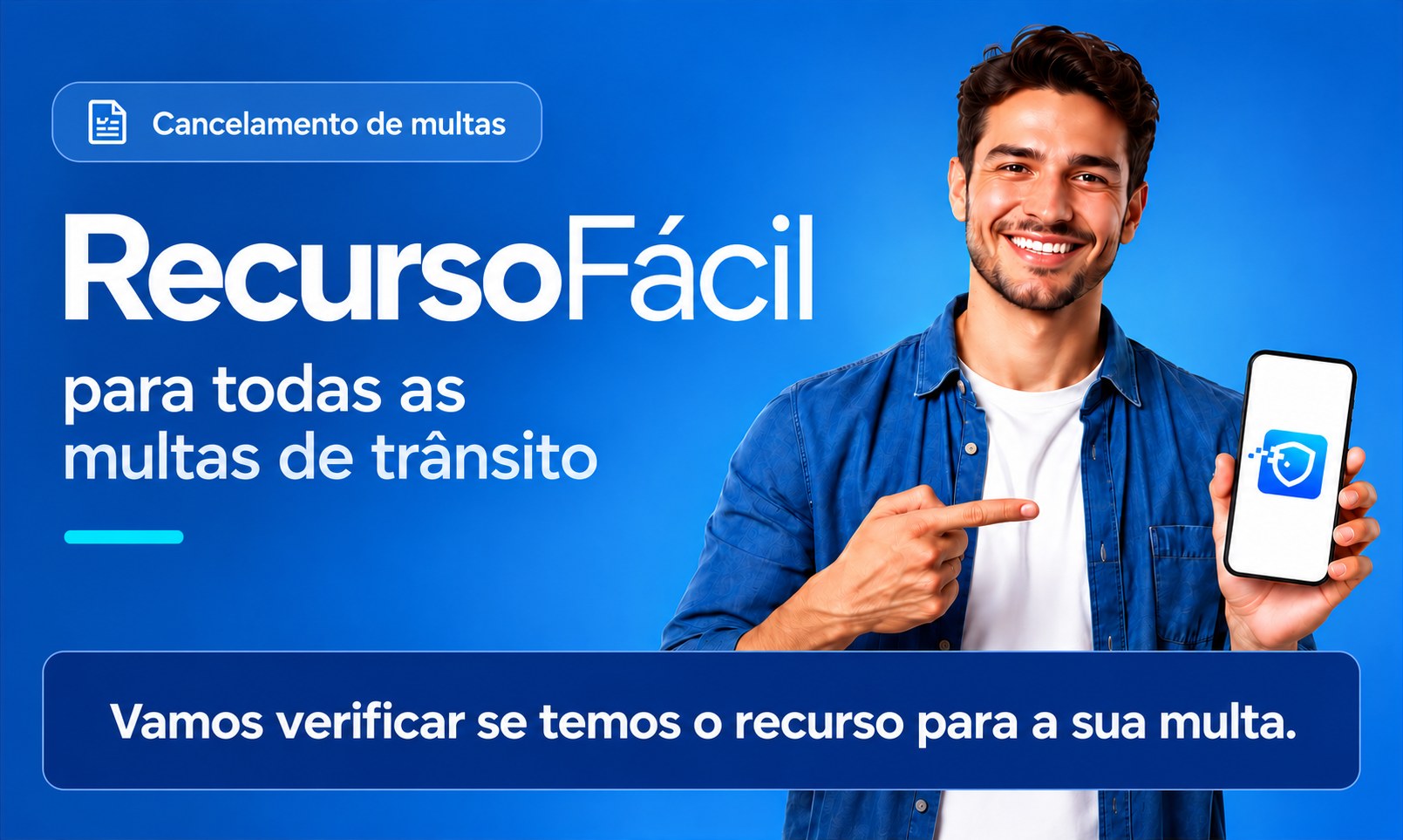 Cancelamento de multas. Recurso Fácil para todas as multas de trânsito. Vamos verificar se temos o recurso para a sua multa.