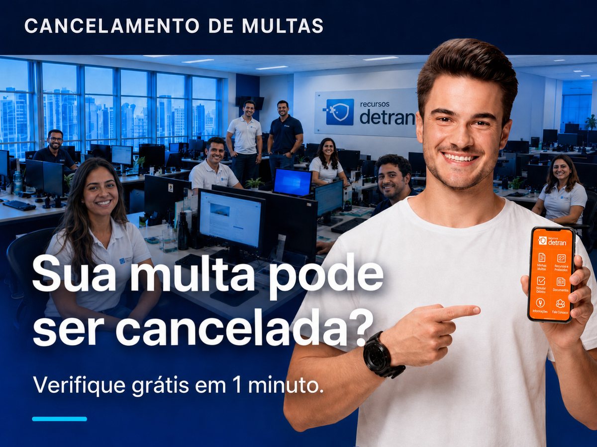 Cancelamento de multas. Sua multa pode ser cancelada? Verifique grátis em 1 minuto — Recursos Detran.
